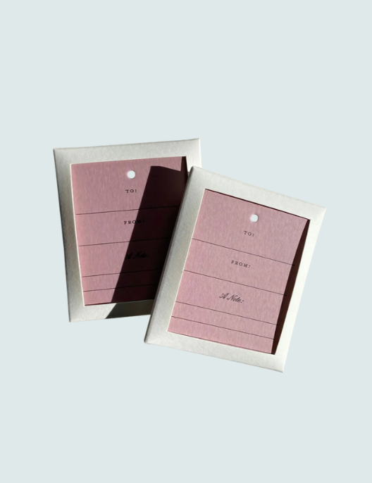 Letterpressed Gift Tag Set No. 02