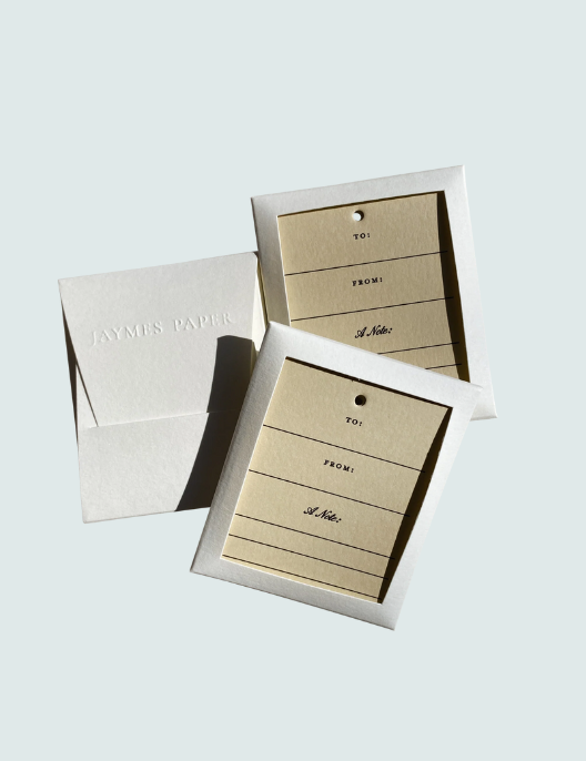 Letterpressed Gift Tag Set No. 02