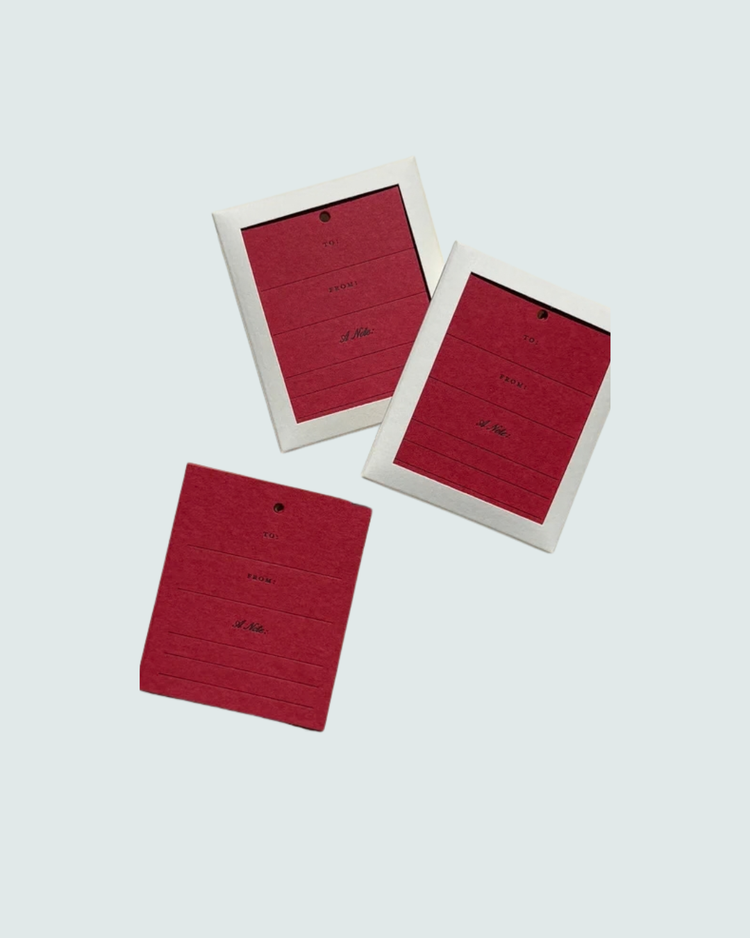 Letterpressed Gift Tag Set No. 02