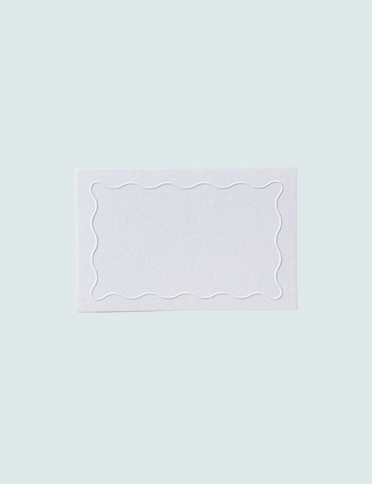 Squiggle Place Cards No. 01